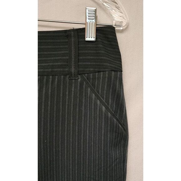 Daisy Fuentes Straight-Leg Dress Black Striped Dress Pants Size 10 - Picture 5 of 8
